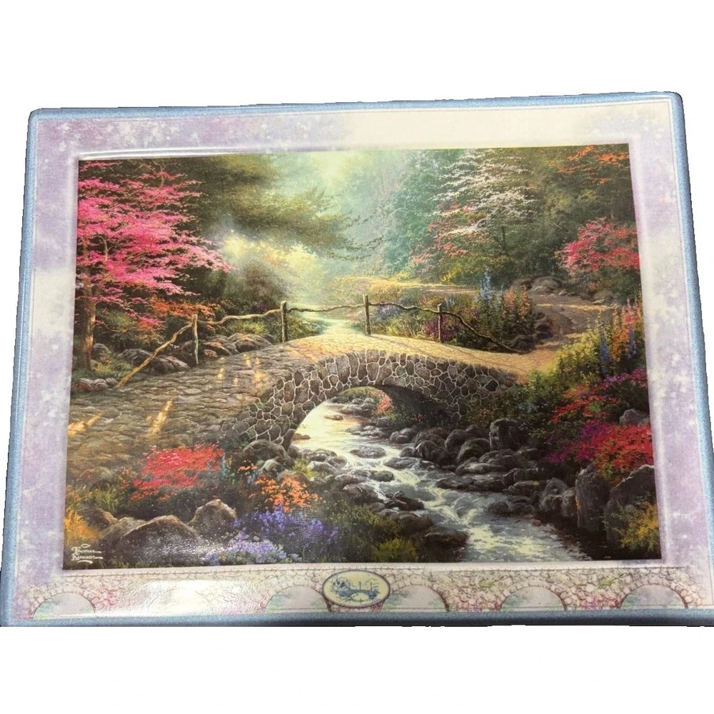Thomas Kincaid Bridge Of Faith Tile Bridges Of Life Bradford Exchange 1999 8136A
